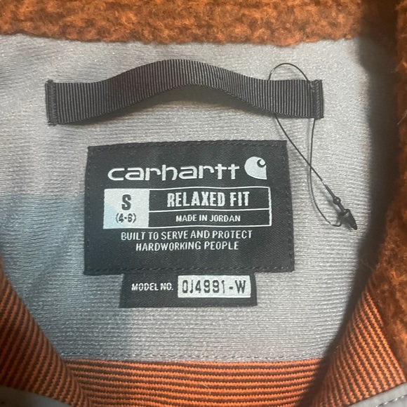 CARHARTT RELAXED FIT FLEECE PULLOVER womans size S - Picture 4 of 10